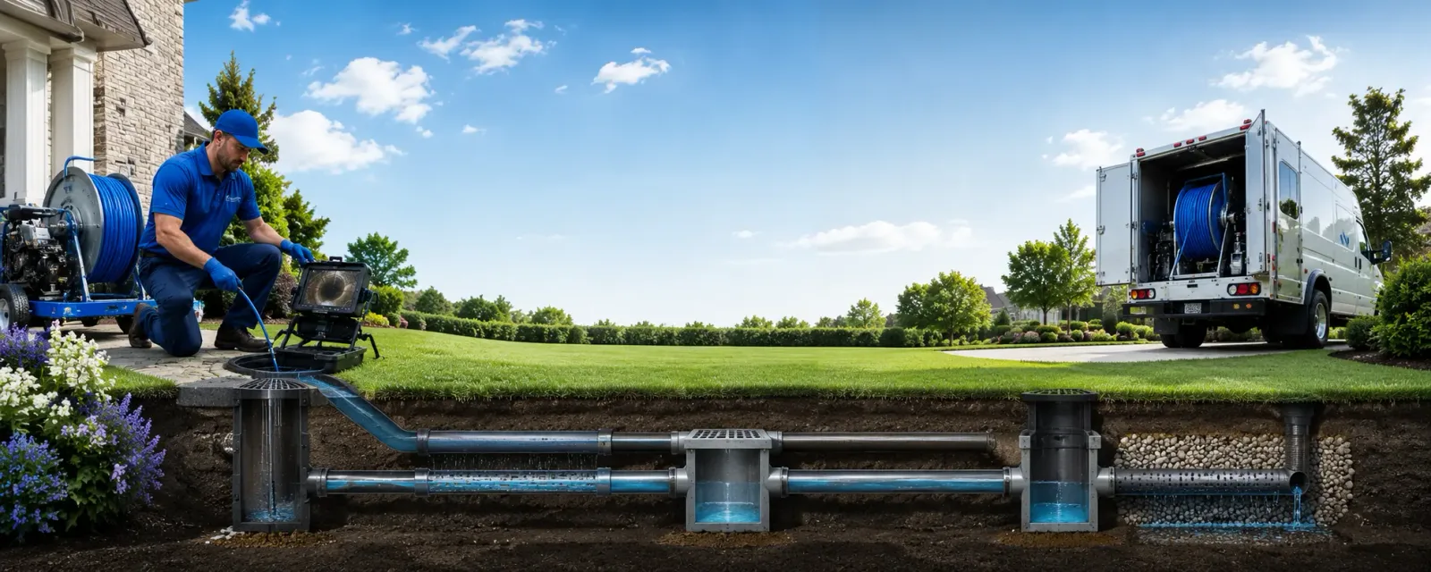 Outdoor drain cleaning information for Bass Lake, CA